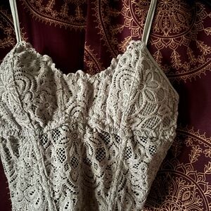 Lace Spaghetti Strap Top